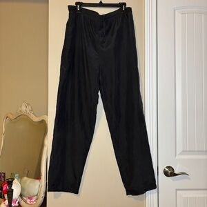 Black 100% silk Pants